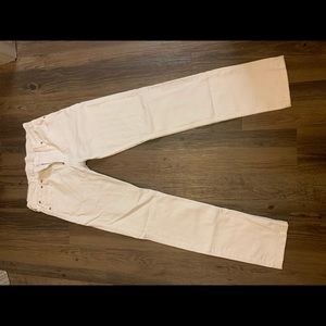 Levi’s white jeans